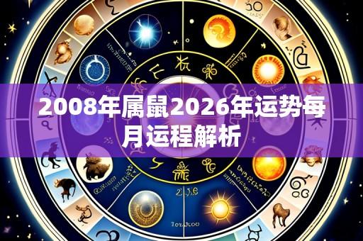 2008年属鼠2026年运势每月运程解析