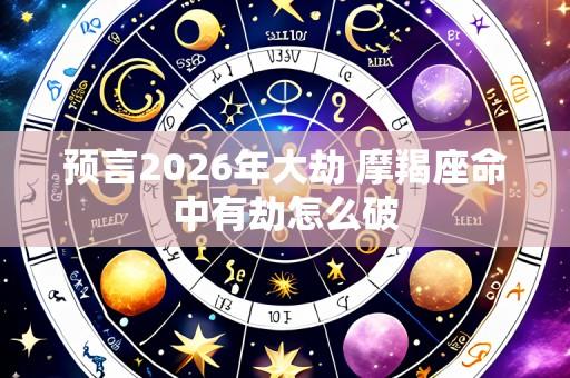 预言2026年大劫 摩羯座命中有劫怎么破