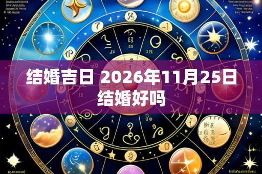 结婚吉日 2026年11月25日结婚好吗