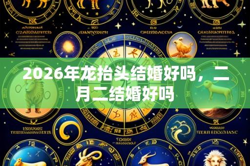 2026年龙抬头结婚好吗，二月二结婚好吗