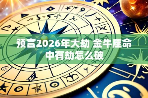 预言2026年大劫 金牛座命中有劫怎么破
