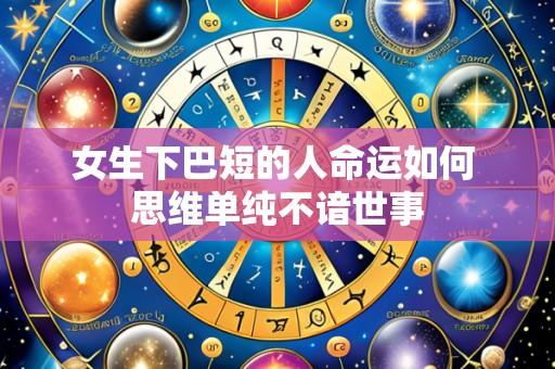 女生下巴短的人命运如何 思维单纯不谙世事
