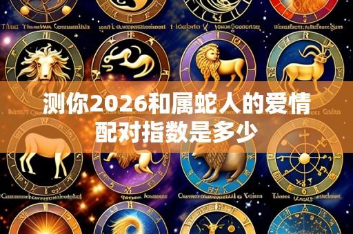 测你2026和属蛇人的爱情配对指数是多少