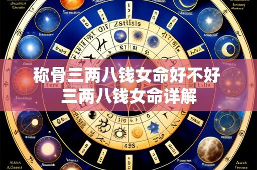 称骨三两八钱女命好不好 三两八钱女命详解