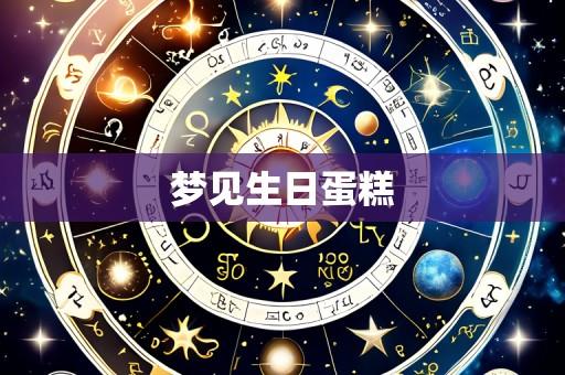 梦见生日蛋糕