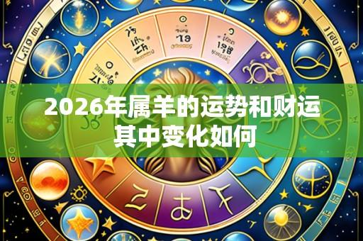 2026年属羊的运势和财运 其中变化如何
