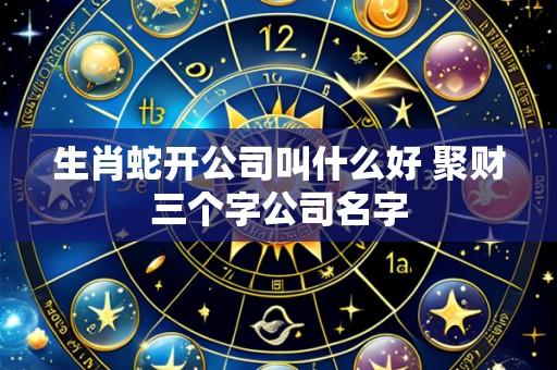 生肖蛇开公司叫什么好 聚财三个字公司名字