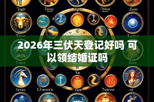 2026年三伏天登记好吗 可以领结婚证吗
