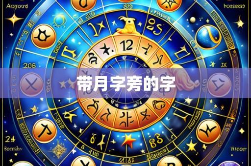 带月字旁的字