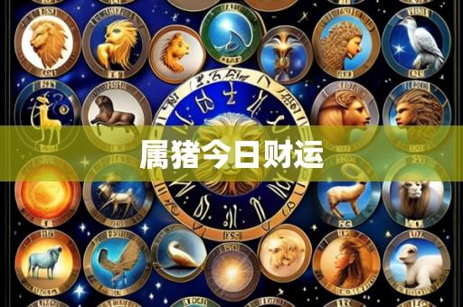 属猪今日财运