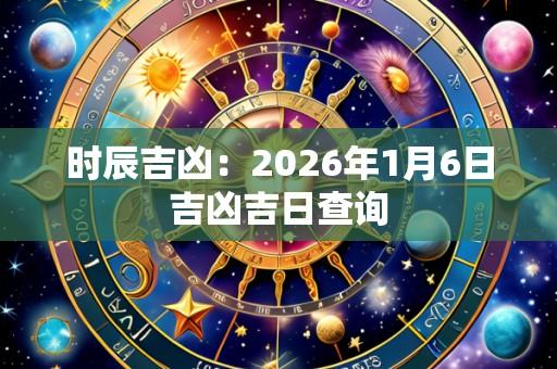 时辰吉凶：2026年1月6日吉凶吉日查询