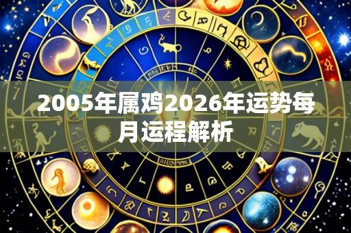 2005年属鸡2026年运势每月运程解析