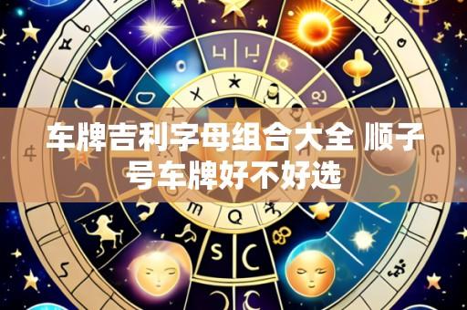 车牌吉利字母组合大全 顺子号车牌好不好选
