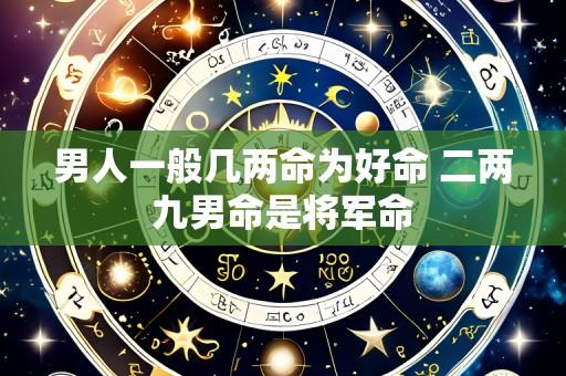 男人一般几两命为好命 二两九男命是将军命