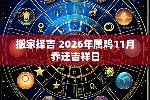 搬家择吉 2026年属鸡11月乔迁吉祥日