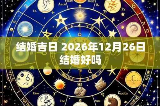 结婚吉日 2026年12月26日结婚好吗