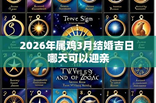 2026年属鸡3月结婚吉日 哪天可以迎亲