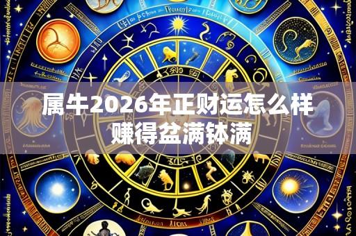 属牛2026年正财运怎么样 赚得盆满钵满