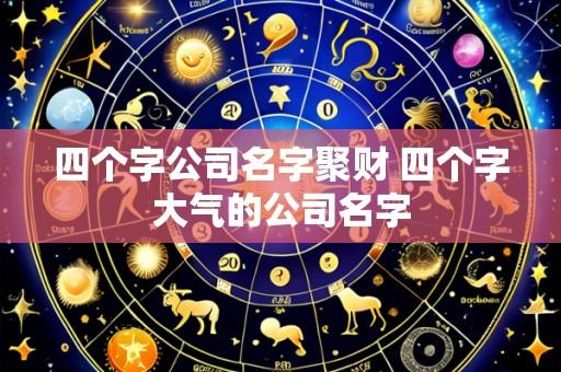 四个字公司名字聚财 四个字大气的公司名字