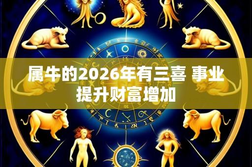 属牛的2026年有三喜 事业提升财富增加