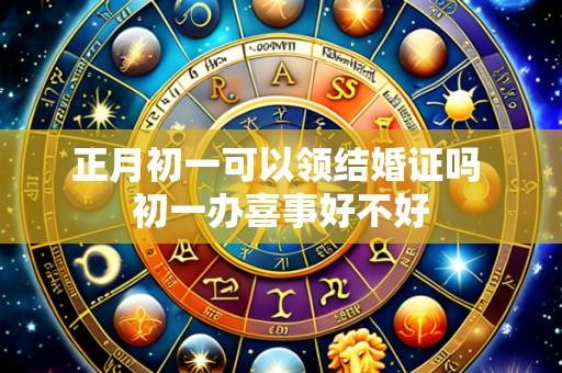 正月初一可以领结婚证吗 初一办喜事好不好