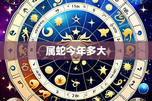属蛇今年多大