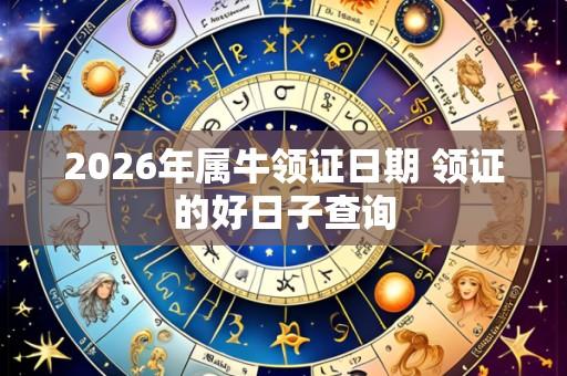 2026年属牛领证日期 领证的好日子查询