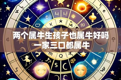 两个属牛生孩子也属牛好吗 一家三口都属牛