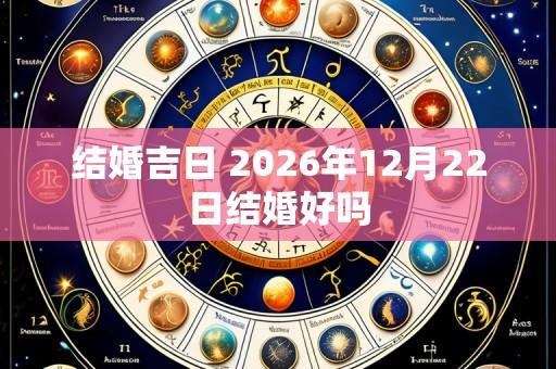 结婚吉日 2026年12月22日结婚好吗