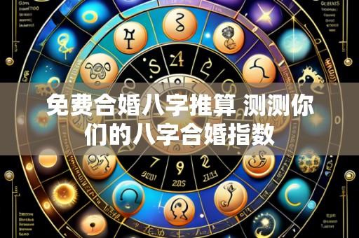 免费合婚八字推算 测测你们的八字合婚指数