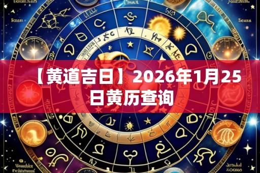 【黄道吉日】2026年1月25日黄历查询
