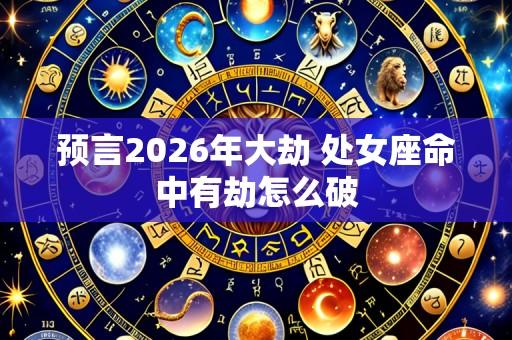 预言2026年大劫 处女座命中有劫怎么破