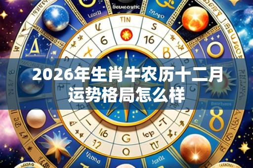 2026年生肖牛农历十二月运势格局怎么样