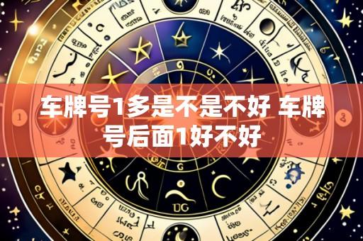 车牌号1多是不是不好 车牌号后面1好不好