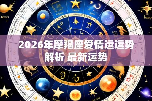 2026年摩羯座爱情运运势解析 最新运势