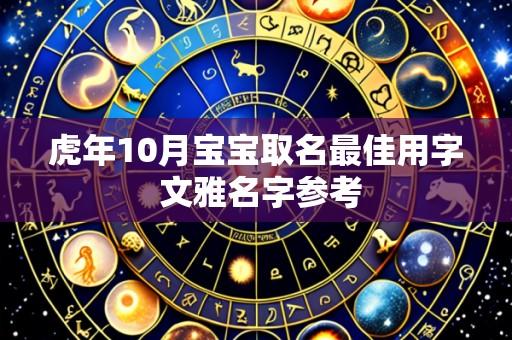 虎年10月宝宝取名最佳用字 文雅名字参考