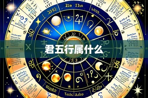君五行属什么