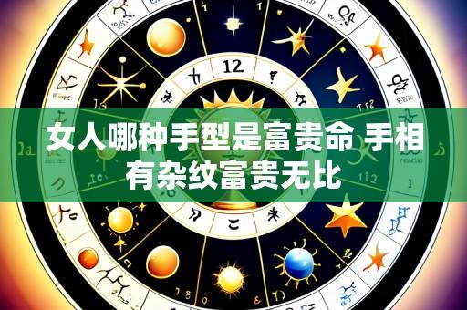 女人哪种手型是富贵命 手相有杂纹富贵无比