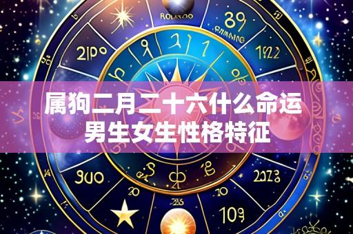 属狗二月二十六什么命运 男生女生性格特征