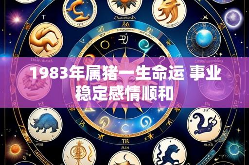 1983年属猪一生命运 事业稳定感情顺和