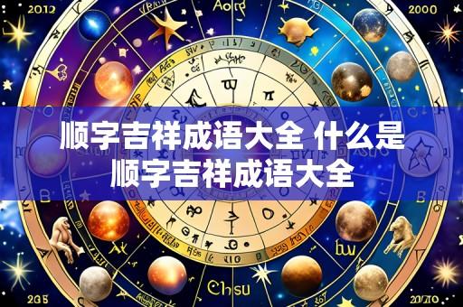 顺字吉祥成语大全 什么是顺字吉祥成语大全