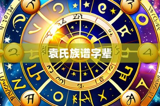 袁氏族谱字辈