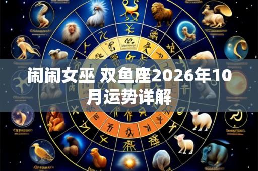 闹闹女巫 双鱼座2026年10月运势详解