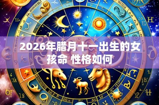 2026年腊月十一出生的女孩命 性格如何