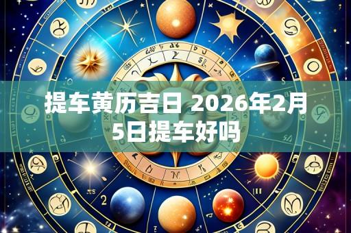 提车黄历吉日 2026年2月5日提车好吗
