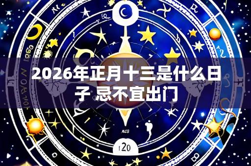 2026年正月十三是什么日子 忌不宜出门