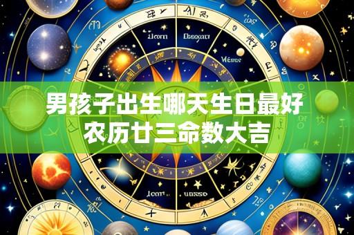 男孩子出生哪天生日最好 农历廿三命数大吉