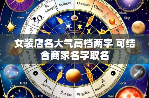 女装店名大气高档两字 可结合商家名字取名