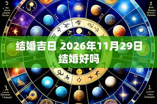 结婚吉日 2026年11月29日结婚好吗