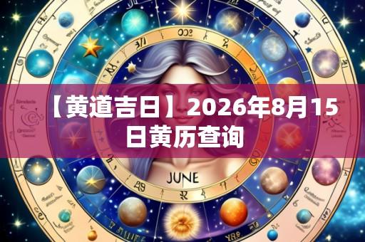【黄道吉日】2026年8月15日黄历查询